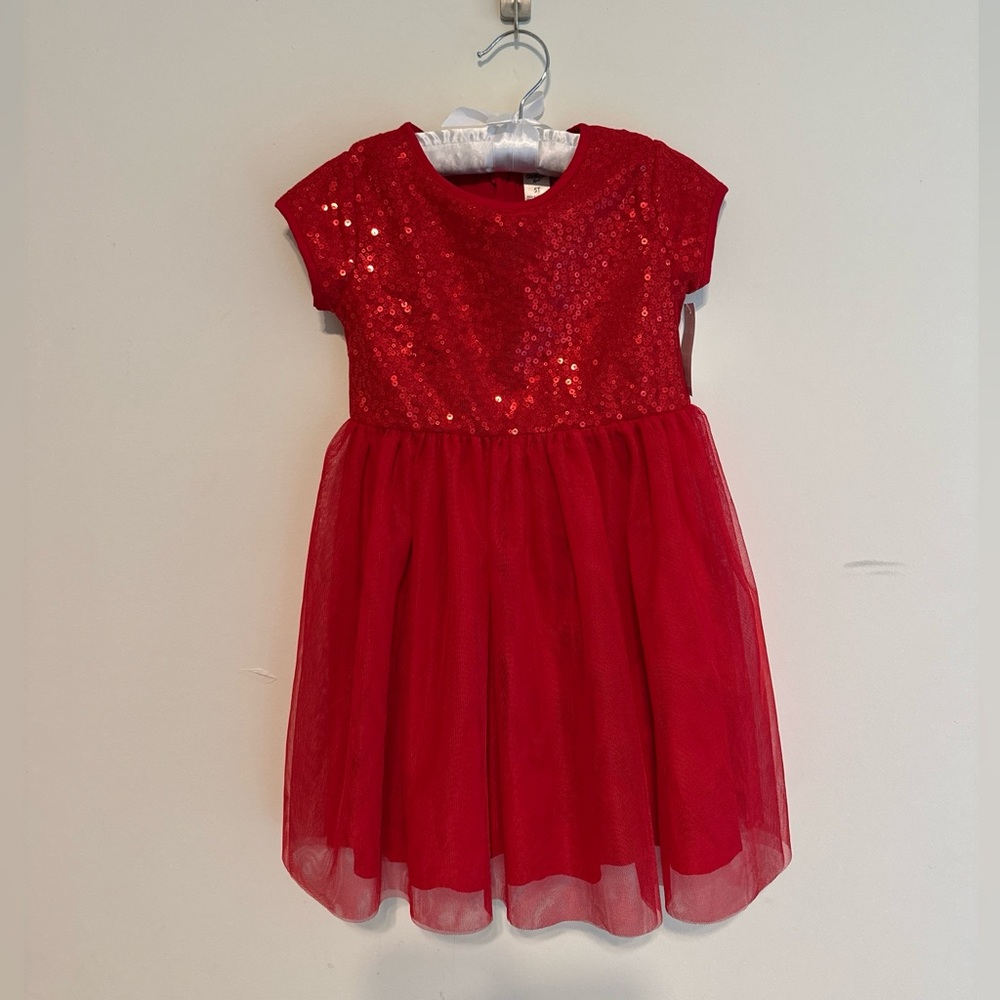 Osh Kosh Bgosh Sparkling Red Sequin Dress